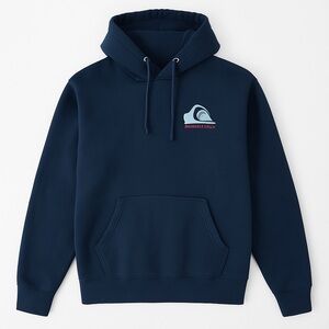 Quiksilver Dark Blue Hoodie with Logo